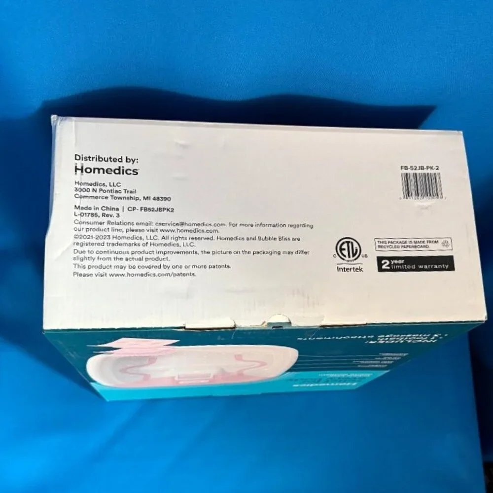 BRAND NEW  HOMEDICS BUBBLE BLISS DELUXE SOOTHING FOOTBATH W/ MASSAGE ATTACHMENTS